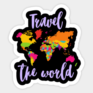 Travel the world Sticker